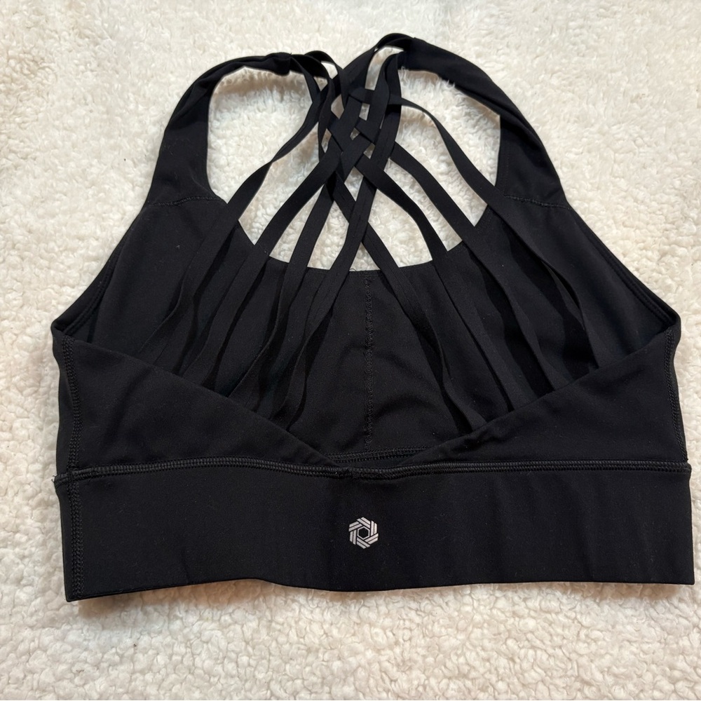 Black Strappy Sports Bra | Target | Size Medium